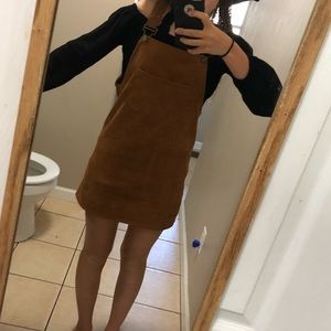 Corduroy overall dress